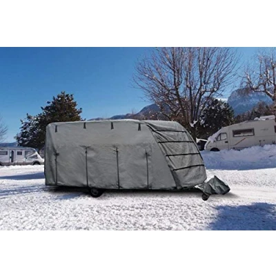 Abbildung von BRUNNER Wohnmobilschutzhülle Wohnwagen Schutzhülle Caravan Cover, 6M 550 600 cm Abdeckplane Abdeckung
