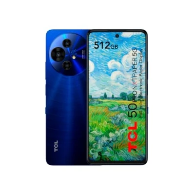 Abbildung von TCL 50 Pro NXTPAPER 5G Smartphone, 5G, 17,7 cm (6,8 Zoll), höherer Augenkomfort (FHD+ Display, 16 GB (8 + 8) 512 GB, erweiterbare MicroSD, Dual SIM, 32 MP Kamera, 5010 mAh Akku, Android 14) Midnight
