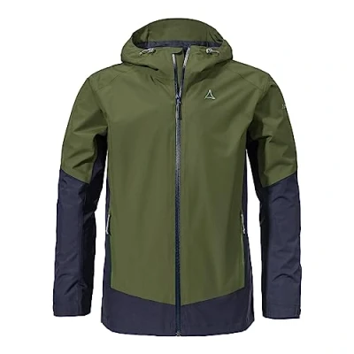 Abbildung von Schöffel Wamberg M Regenjacke / wasserabweisende Jacke, Herren, Größe: 52, Grün