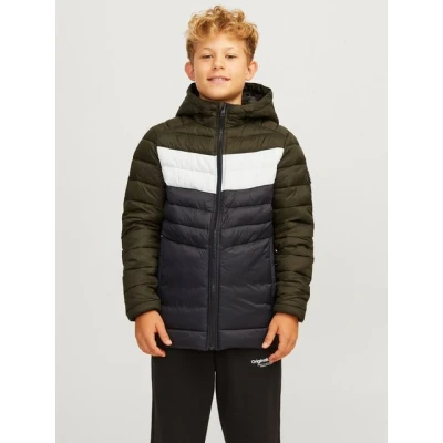 Abbildung von Jack &amp; Jones Junior Puffer Winterjacke für Kinder, Größe: 152, Black