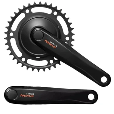 Abbildung von Kettenradgarnitur 38Z Shimano Nexus C6000 Mit 170mm Kurbelarm Schwarz