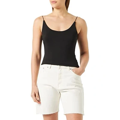 Abbildung von Jjxx Damen Jxhazel Hw Long Short Rh Akm Denim Ln, Ecru/Detail:akm12, M