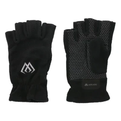 Abbildung von MIKADO Total Fishing Angelhandschuhe Fleece Handschuhe ohne Finger ver. Größen Angeln Freizeit