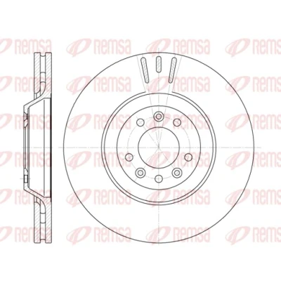 Abbildung von REMSA 6691.10 Bremsscheibe Vorderachse 330, 330 30 5 Belüftet PEUGEOT: 407 SW, Limousine, 607 CITROËN: C5 III Kombi, 3, C6 Limousine