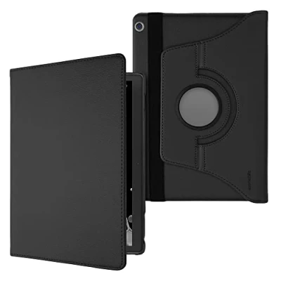Abbildung von kwmobile Schutzhülle kompatibel mit Huawei MediaPad M3 Lite 10 Hülle 360 Tablet Cover Case Dunkelgrau