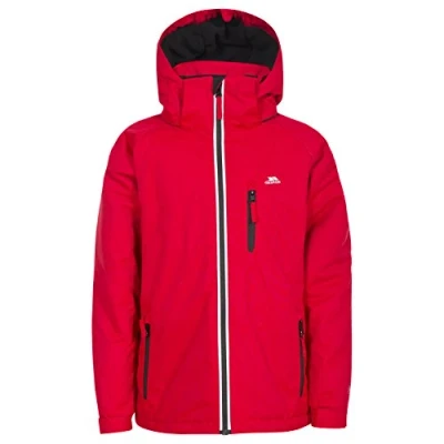 Abbildung von Trespass Cornell II, Red, 3/4, Warme Gepolsterte Wasserdichte Jacke mit abnehmbarer Kapuze für Kinder / Unisex Mädchen und Jungen, 3 4 Jahre, Rot