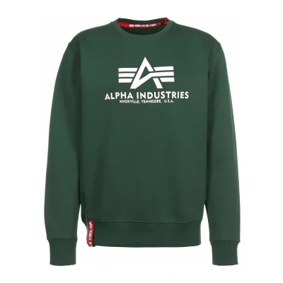 Abbildung von Alpha Industries Sweatshirt, Herren, Größe: Small, Navy greem