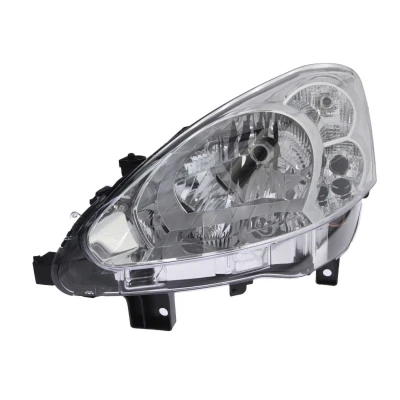 Abbildung von ABAKUS 550 1155LMLD EM Scheinwerfer links H4 glasklar mit Stellmotor für LWR P43t PEUGEOT: Partner II Kastenwagen, Tepee