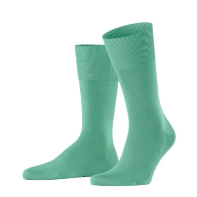Abbildung von FALKE Herren Socken ClimaWool M So Wolle Lyocell einfarbig 1 Paar, Türkis Ocean Green 7506, 41 42