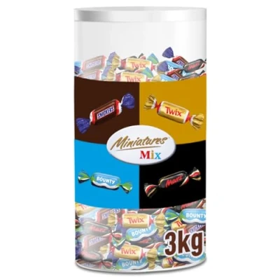Abbildung von Miniatures Mix 3kg Mini Schokoriegel Großpackung Schokolade Party