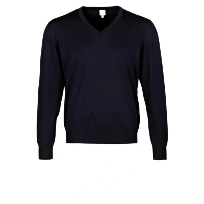 Abbildung von Maerz Muenchen Classic LINE: Vausschnitt Strickpullover, Herren, Größe: 52, Marine