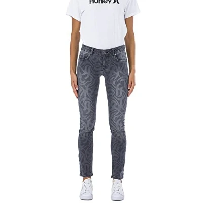 Abbildung von Hurley Damen W Oceancare Full Slim Denim Pants, schwarz, 36