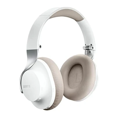 Abbildung von Shure AONIC 40 über Ohr drahtlosen Bluetooth Noise Cancelling mit Mikrofon, 25 Stunden Akkulaufzeit, iPhone und Android kompatibel Schwarz