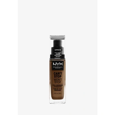 Abbildung von NYX Professional Makeup Can&#039;t Stop Won&#039;t Full Coverage Foundation Cappuccino 30 ml