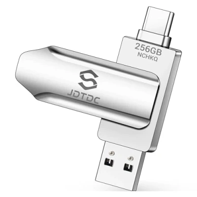 Abbildung von 256GB iPhone 15/16 Speicher USB C Stick 15 Flash Laufwerk Automatisches Backup für Fotos Videos Kontakte &amp; USB3.0 Anschluss Externer iPhone16/iPad/Android/Mac/PC