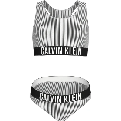 Abbildung von Calvin Klein Swimwear Bralette Bikini für Kinder, Größe: 152 164, Black