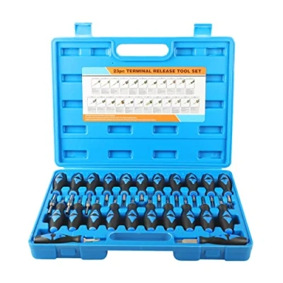 Abbildung von 23 tlg Terminal Removal Tool Kit,Entriegelungswerkzeug KFZ Stecker Auspinnwerkzeug Set mit Robustem Transportkoffer