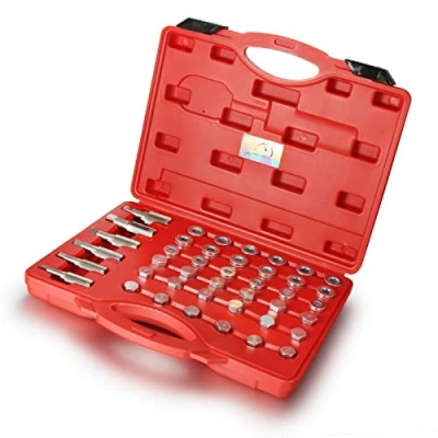 Abbildung von DROMEDARY 114tlg Ölwanne Gewinde Ölablassschraube Reparatursatz Getriebe Ablassschraube Werkzeug Set M13 M15 M17 M20 M22