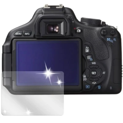 Abbildung von dipos I 6X Schutzfolie klar kompatibel mit Canon EOS 600D Folie Displayschutzfolie