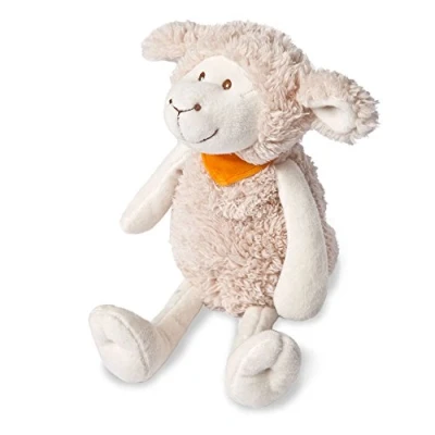 Abbildung von GRÜNSPECHT Wärme Kuscheltier Schaf Papa, Rapssamen Wärmekissen mit waschbarem Bezug für Kinder, wärmendes bei Bauchschmerzen &amp; Erkältung (330 V2)