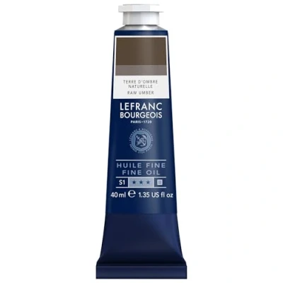 Abbildung von Lefranc Bourgeois 301796 Feine Ölfarbe in hervorragender Qualität,lichtecht mit gleichmäßige Konsistenz, 40ml Tube, ideal für Keilrahmen, Leinwand, Malkarton Umbra Gebrannt