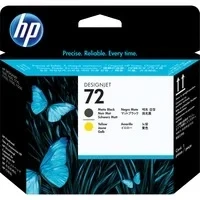 Abbildung von HP 72 (C9384A) Mattschwarz + Gelb Druckkopf