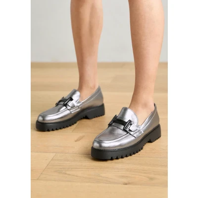 Abbildung von Gabor Comfort Slipper, Damen, Größe: 38, Antiksilber Leder