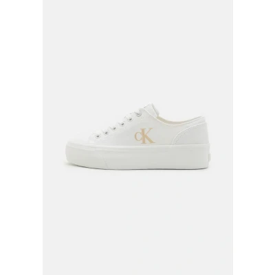 Abbildung von Calvin Klein Jeans Flatform Sneaker low, Damen, Größe: 40, Triple bright white Schuhe