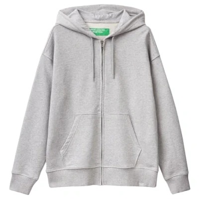 Abbildung von United Colors of Benetton Herren Jacke C/Kappe M/L 3J68U5001 Sweatshirt ohne Kapuze, Grau Meliert Medium 501, XL