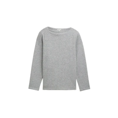 Abbildung von TOM TAILOR PLUS Fleecepullover mit U Boot Auschnitt