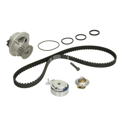 Abbildung von INA 530 0004 31 Wasserpumpe + Zahnriemensatz mit Wasserpumpe, Anbaumaterial Thermostat OPEL: Combo C Kasten / Kombi, Tour, Astra G CC