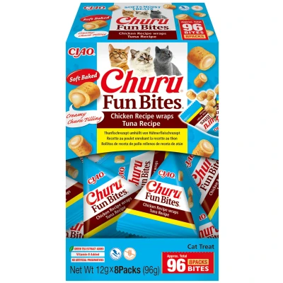 Abbildung von INABA Churu Fun Bites Katzensnack Huhn mit thunfisch