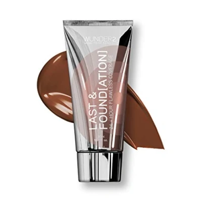 Abbildung von WUNDER2 LAST &amp; Foundation Makeup 24+ Hour Liquid Full Coverage Waterproof with Hyaluronic Acid, Color Espresso
