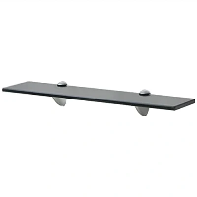 Abbildung von vidaXL Wand Regal Glasregal Glasboden Glasablage Badregal Schwarz 50x20 cm 8 mm
