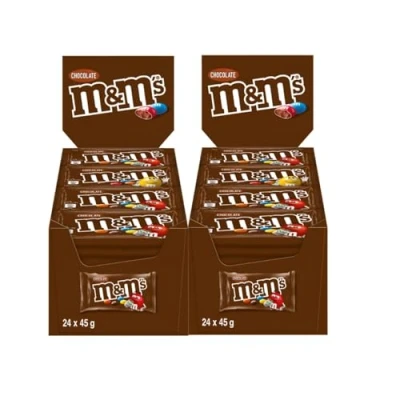 Abbildung von M&amp;Ms Chocolate 2x 24x 45g Schokolinsen Schokolade