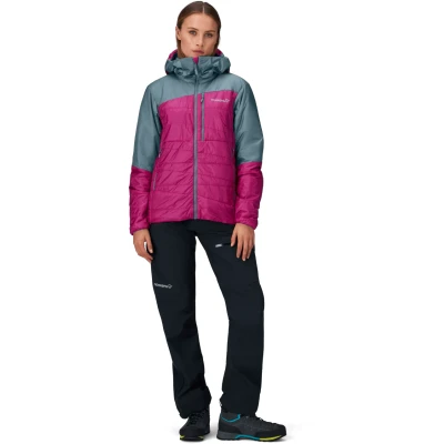 Abbildung von Norrona Women&#039;s Falketind Thermo40 Hood Damen Ski jacke Festival Fuchsia S
