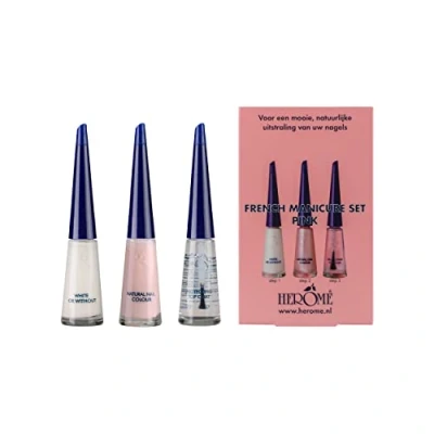 Abbildung von Her&ocirc;me French Manicure Set Pink 3x 10 ml