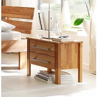 Abbildung von Home affaire Nachtkonsole &quot;Modesty&quot;, aus massivem Kernbuchen Holz, mit 2 Schubladen, Breite 45 cm