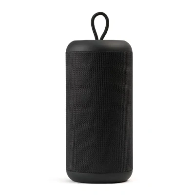 Abbildung von Music Sound Speaker Vertical Bluetooth 5.0 Outdoor Lautsprechergehäuse 5 Watt Leistung Playtime 4 Stunden Aufladen 1,5 Micro SD Eingänge, USB Key und AUX Kabel Farbe Schwarz
