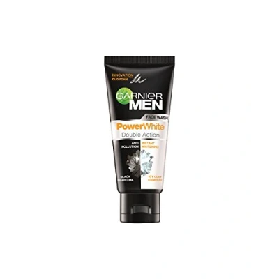 Abbildung von Garnier Men Power White Double Action Gesichtswaschmittel, 50 g / 100 (50 gm)