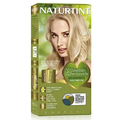 Abbildung von Naturtint Haarfarbe Oohne Ammoniak, 10N. Dämmerungsblond, Hoher Anteil an natürlichen Inhaltsstoffen, 170ml