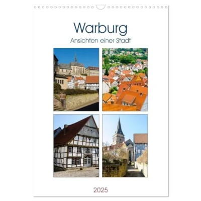 Abbildung von Warburg Ansichten einer Stadt (Wandkalender 2025 DIN A3 hoch), CALVENDO Monatskalender