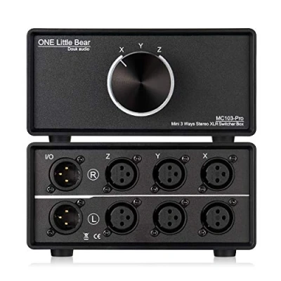 Abbildung von Nobsound 3 IN 1 OUT XLR Audio Switch ; Balanced Converter Way Stereo Passive Selector Switcher (MC103 Pro IN)