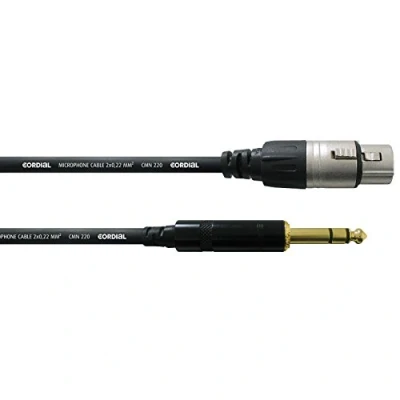Abbildung von Cordial CFM 3 FV Klinke/XLR Female Meter symmetrisch