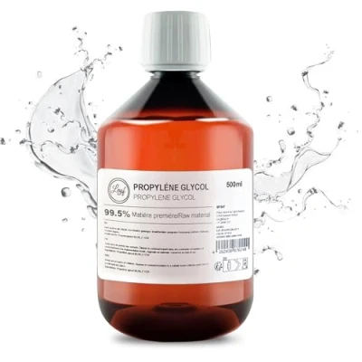 Abbildung von Leyf 500 ml Propylenglykol E1520, Perfekt für DIY, Pharmaqualität 99,7% Reinheit, Lebensmittelqualität, Raw Material PG, Rein, Vegan, Ph. Eur/USP