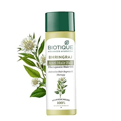 Abbildung von Biotique Bio Bhringraj Therapeutic Oil Für Fall Nachwachsen der Haare Behandlung 200ml