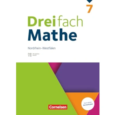 Abbildung von Dreifach Mathe Nordrhein Westfalen Ausgabe 2022 7. Schuljahr: Schulbuch Mit digitalen Hilfen, Erklärfilmen und Wortvertonungen