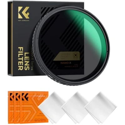 Abbildung von K&amp;F Concept Nano X Serie ND Filter 37mm Variabler Graufilter ND2 32 (1 5 Blendenstufen)