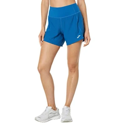 Abbildung von Brooks Chaser 5&quot; 2in1 Short kurze Sporthose, Damen, Größe: 32/34, lagoon speckle print