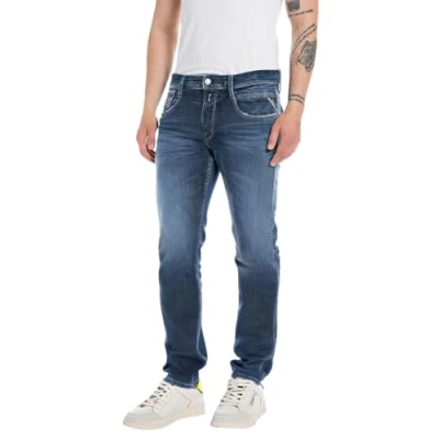 Abbildung von Replay Anbass Pants Jeans Slim Fit, Herren, Größe: 36x36, Dark blue
